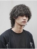 ツイストスパイラルパーマ波巻きパーマシャドウパーマ黒髪原宿
