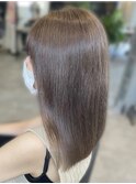 20代30代大人かわいいモカベージュナチュラルロブヘアー美肌