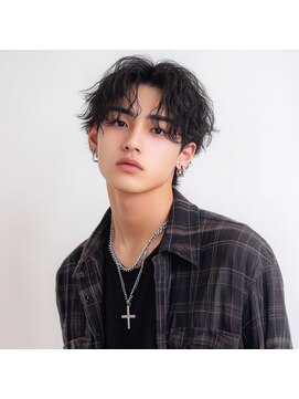 ゲーム メンズサロン 吉祥寺(GAME men'salon) スペインカール/スパイキーショート/ブルーブラック/吉祥寺