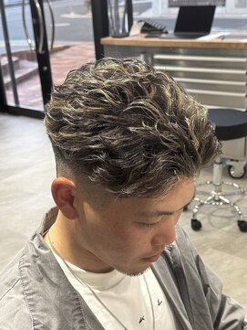 グリッター(GLITTER) 毛流れハイライトパーマ