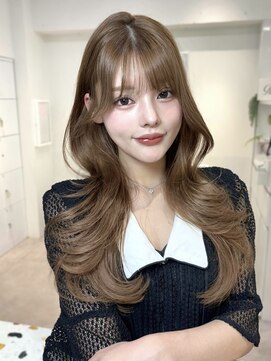 オニキス(ONYX) C220ブリーチなしダブルカラーベージュ髪質改善韓国レイヤー