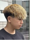 メンズマッシュ/ブリーチ×スパイラルパーマ 【¥12500】