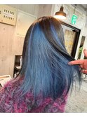 ロング/ベージュ系カラー/ダブルカラー/トリートメント/ブリーチ