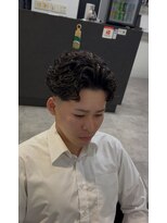 イーラ アメ村店(era)&nbsp;サーフバックパーマ/メンズ/刈り上げ/眉毛/ツイスト