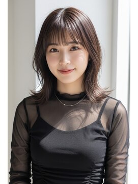 ライリー(riley) riley大人フェミニン外ハネミディ