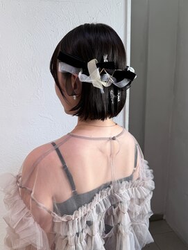 レクタ(recta) ボブヘアアレンジ リボンアレンジ お呼ばれアレンジ 卒業式
