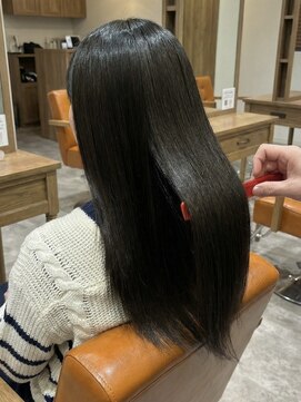 エミュー 大船店(emue) 大船ワンカラーブリーチなしダブルカラーオリーブブラウンカラー