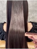【髪質改善】ダークブラウン×ツヤ髪スタイル