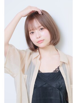 メモリーズ 表参道(Memories) ナチュラルボブ前髪ありイメチェン20代30代40代50代ショートボブ