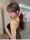 ムージー(moug)の写真/【袋町・本通】韓国風カット,暗髪もお任せください!長さを変えずに顔周りのニュアンスチェンジで雰囲気UP◇