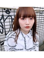 ネウィ 宮崎店(newi)&nbsp;柔らかブラウン♪顔まわりレイヤーミディ