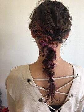 ヘア スペース メロウ(hair_mellow) インナーカラーアレンジ