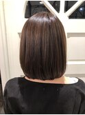 【柴田彩香】ピンクアッシュ☆ハンドドライでまとまるボブ