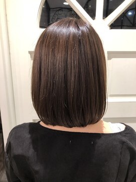 ロンド ブランシュ 錦糸町北口(Lond blanche) 小顔に見せるヘアココアベージュ黒髪カタログ