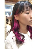 ティアラ 桜木町(TIARA)&nbsp;お客様style～インナーカラー×バインピンク　ｂｙ西山