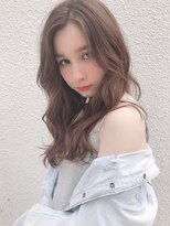 グレージュ ミルクティ デジタルパーマ ルーズ ゆるふわ 高柳