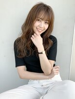 アイティー バイ アルバム 中野店(IT by ALBUM)&nbsp;ウェーブロング_オリーブカラーハイライトカラー_67674