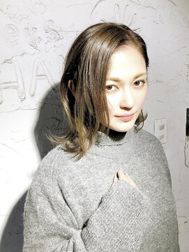 ナナカバイミーツハンド(nana.ca by meetsHAND) 切りっぱなしアッシュグレージュ