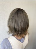 透明感!!オリーブグレージュ外はねスタイル!