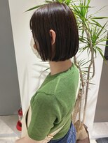 フレームプラス 御堂筋難波店(FRAME +)&nbsp;切りっぱなしあごラインボブ