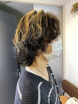 エンリー(ENlee)&nbsp;【とまべち】メンズミディアムウルフ×パーマ