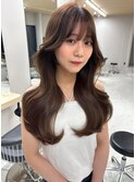 天神韓国ヘア/髪質改善/前髪カット/ブリーチなし/韓国風レイヤー