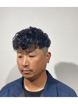 レンゲン(LENGEN) 束感刈り上げビジネス七三ツーブロックアップバング１２６９