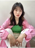 抜け感バング／韓国風ウェーブ／ふんわり春メイク