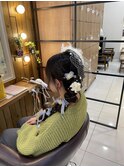 編みおろしヘアセット