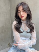 マノン バイ エイチ(MANON by H) 【MANON】韓国風ハイレイヤーロングxガーゴイルグレージュ