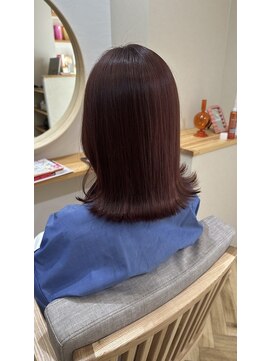 ディライト(Delight) たっぷりピンクとミディアムボブ