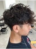 波巻きスパイラルパーマツイストパーマメンズマッシュパーマ