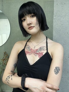 キャロルガーデンズ ボコカ 表参道(Carroll Gardens bococa) ボブカット、ぱつっとボブ、切りっぱなしボブ、顔まわりレイヤー