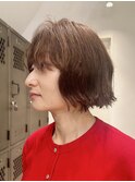 切りっぱなしボブ/フレンチボブ/外国人風パーマ
