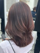 ビューブルー 亀戸錦糸町(VIEW BLUE)&nbsp;◎美髪カールピンクブラウンロングセミディ似合わせ前髪