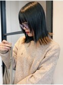 姫カットレイヤー 顔周り 裾カラー エンドカラー 切りっぱなし