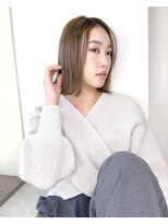 オーロ 武庫之荘店(ORO)&nbsp;ナチュラル外ハネボブ/暗めカラー