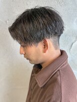 ニアウ 高崎店(Niau)&nbsp;メンズセンターパートツイストスパイラルパーマ群馬高崎眉毛