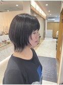 ウルフボブ　グレージュ