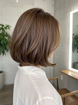 フラテロ(fratello)の写真/【白髪にお悩みの方必見!】老けさせない白髪染め☆白髪ぼかしハイライトカラーが30代,40代女性に人気♪
