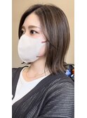 ハイライト外はねボブ30代40代50代60代【吉田】