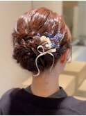ふわふわシニヨン　～結婚式お呼ばれヘアアレンジ～