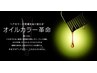 【平日特別価格】カット+オイルカラー+【炭酸クイックスパor内部補修Tr】