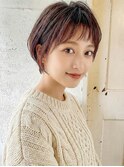 大人可愛いアウターカラー×ショート