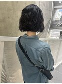 20代30代透明感◎小顔に見えるボブ×デジタルパーマ