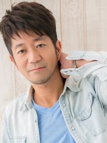 モッズヘアメン 札幌月寒店(mod's hair men) 40代50代爽やかダークブラウン短髪フェザーショートq札幌月寒