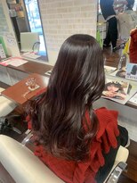 ヘアースペースブルーム プリュス 石橋店(HAIR SPACE BLOOM plus)&nbsp;レッドブラウン/レイヤーカット/艶髪/韓国ヘア