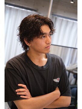 アップセット(UP SET) 茨木メンズパーマ、ツイストスパイラル、波巻き、フェザー