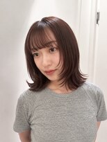 トリッカ シブヤ(TRICCA SHIBUYA)&nbsp;レイヤーボブ/くびれレイヤー/ピンクブラウン/暖色/艶髪