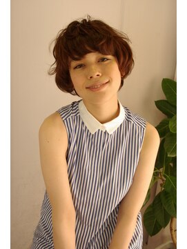 アトリエサニーデイ(atelier SUNNY DAY) マッシュショート/オレンジブラウン/パーマ/クセ毛風パーマ